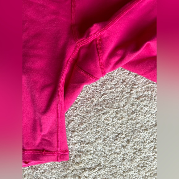 Fabletics Powerhold hot pink high waist spandex-blend shorts w/ pockets - Picture 5 of 8